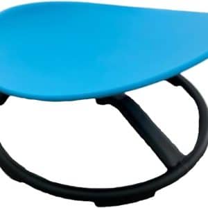 Giggle & Play Kids Swivel Chairs, Sensory Spinning Chair, Body Balance Physical Therapy Equipment, Autism Swivel Chairs, Montessori Carousel Spinning Toy Chair - 360° Sit and Spin - Assembled (Blue)
