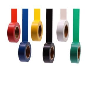 Electrical Tape Colors 6 Pack 0.7-Inch by 30 Feet, Voltage Level 600V Dustproof, Adhesive for General Home Vehicle Auto Car Power Circuit Wiring Multicolor