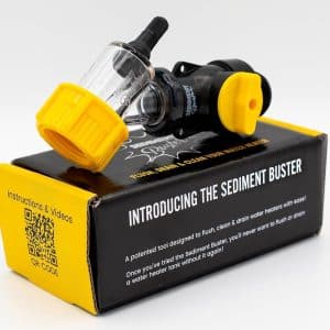 Water Heater Cleaning and Flushing Tool - Breaks up clogs, stirs and removes sediment and dirt from Electric or Gas Water Heaters - User Friendly