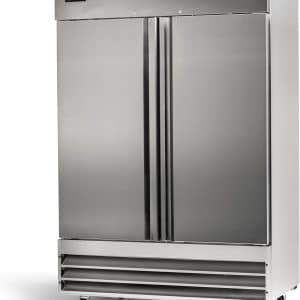by Iron Mountain 2 Door Commercial Reach In Stainless Steel REFRIGERATOR, White Interior; 47 Cubic Ft, 54 inch Wide