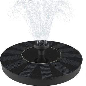 Solar Fountain, Solatec Solar Powered Bird Bath Fountain Pump 1.3W Solar Panel Kit Water Pump,Outdoor Watering Submersible Pump for Pond, Pool, Garden, Fish Tank, Aquarium
