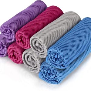 8Packs Cooling Towel (40"x 12"), Ice Towel, Microfiber Towel, Soft Breathable Chilly Towel Stay Cool for Yoga, Sport, Gym, Workout, Camping, Fitness, Running, Workout & More Activities